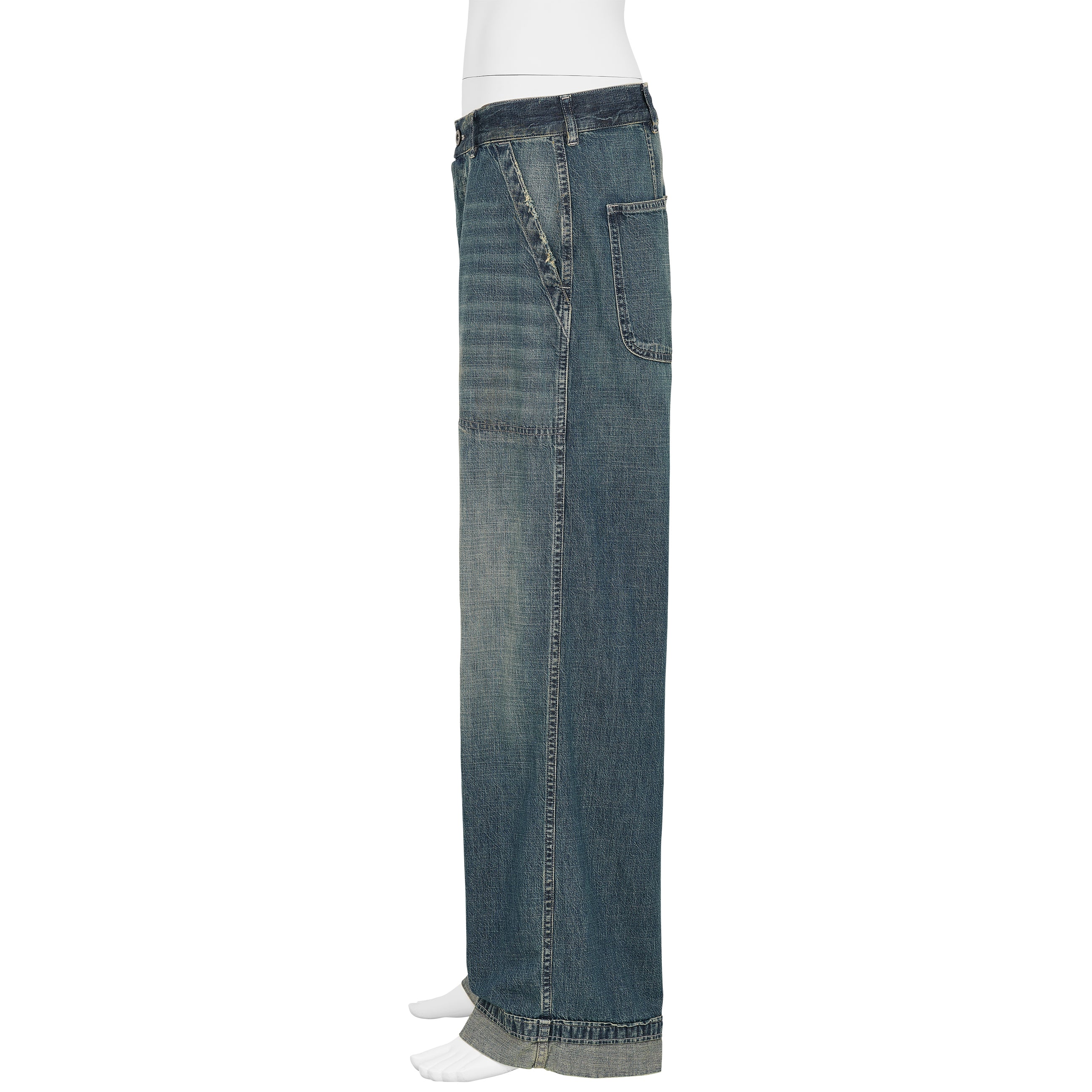 DAMAGED DENIM PANTS INDIGO - Maison Margiela(メゾン マルジェラ