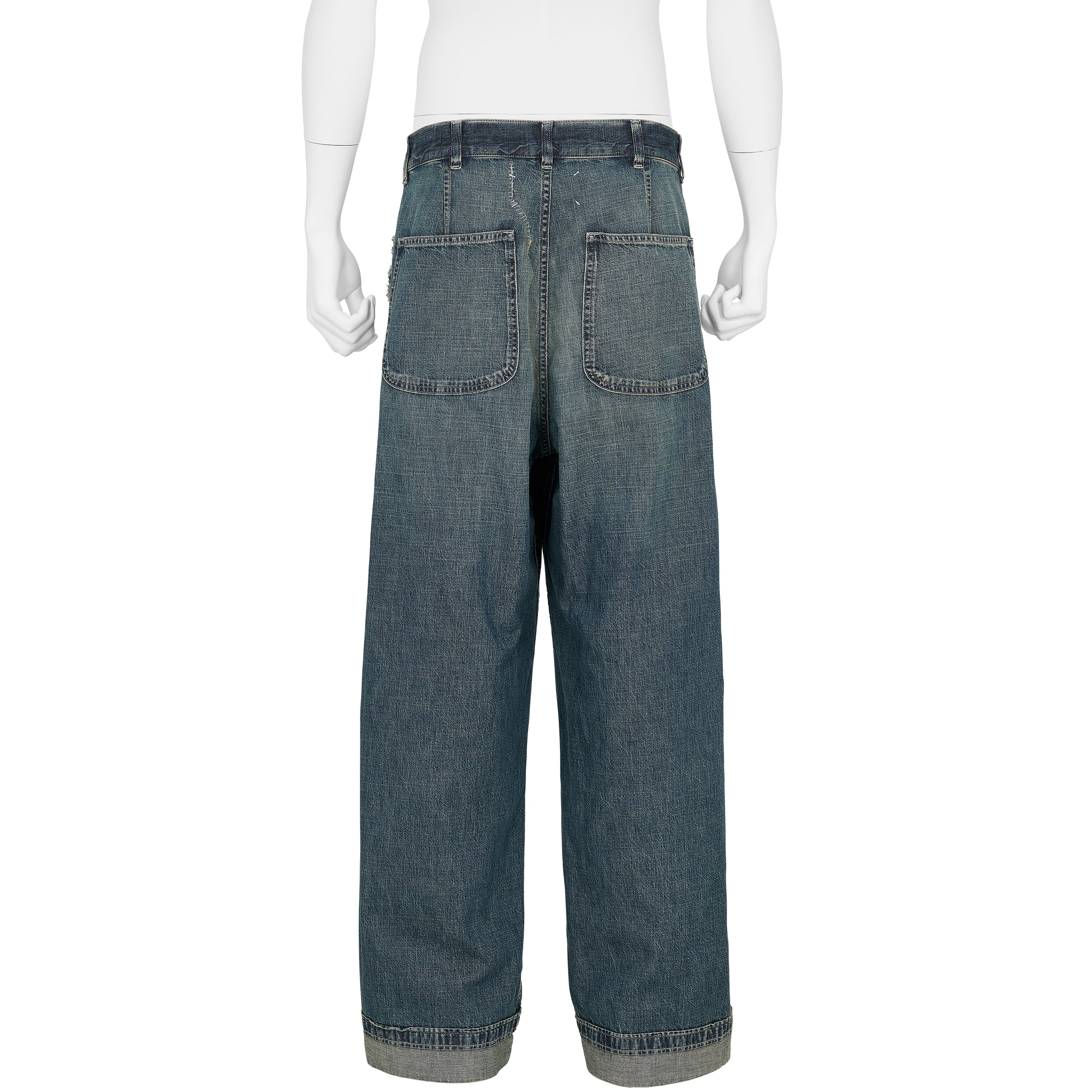 DAMAGED DENIM PANTS INDIGO - Maison Margiela(メゾン マルジェラ