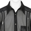 MESH SHIRT WITH ZIP BLACK