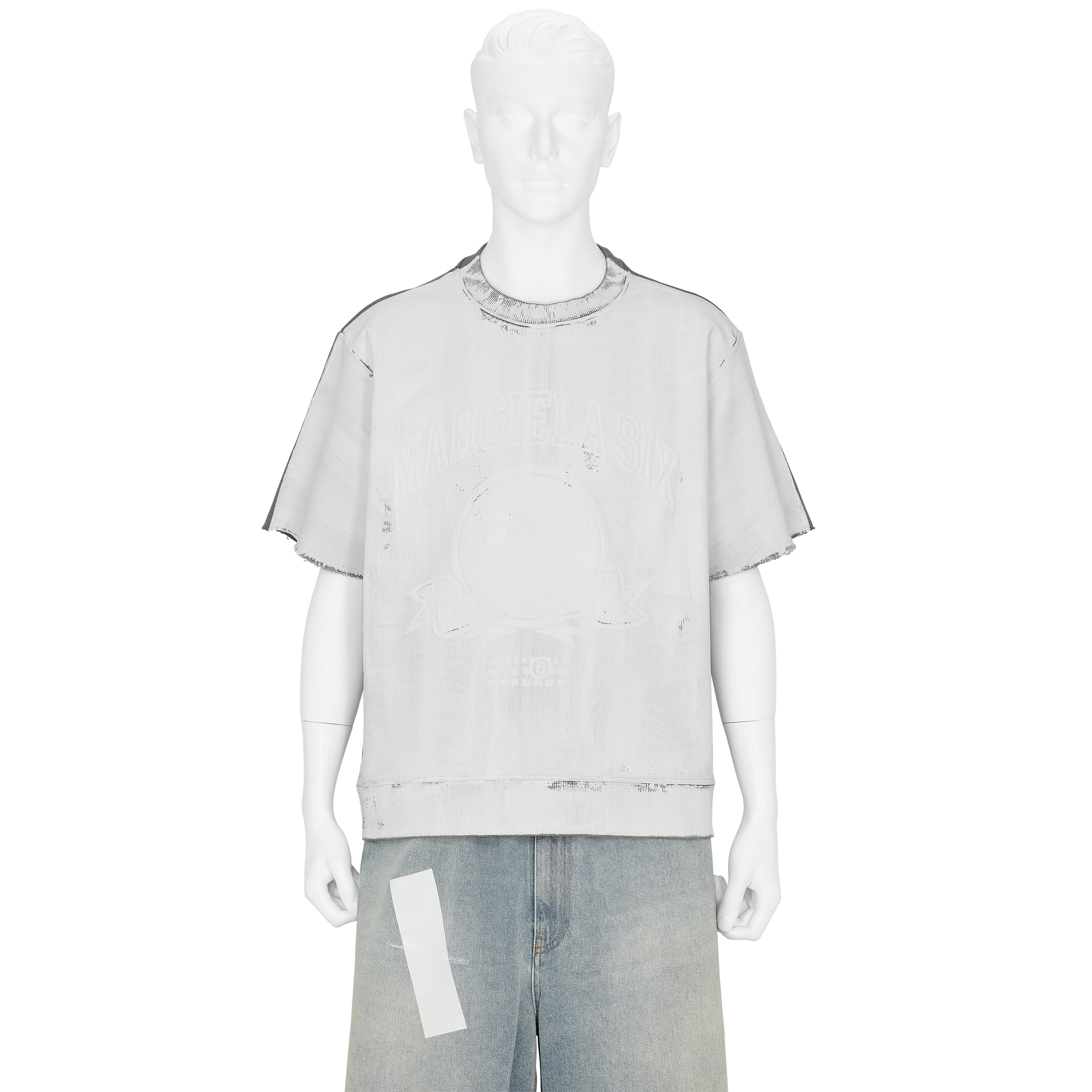 驚きの値段 S/S PAINT MARGIELA(エムエムシックス MAISON MM6 - GRAY SWEAT トップス