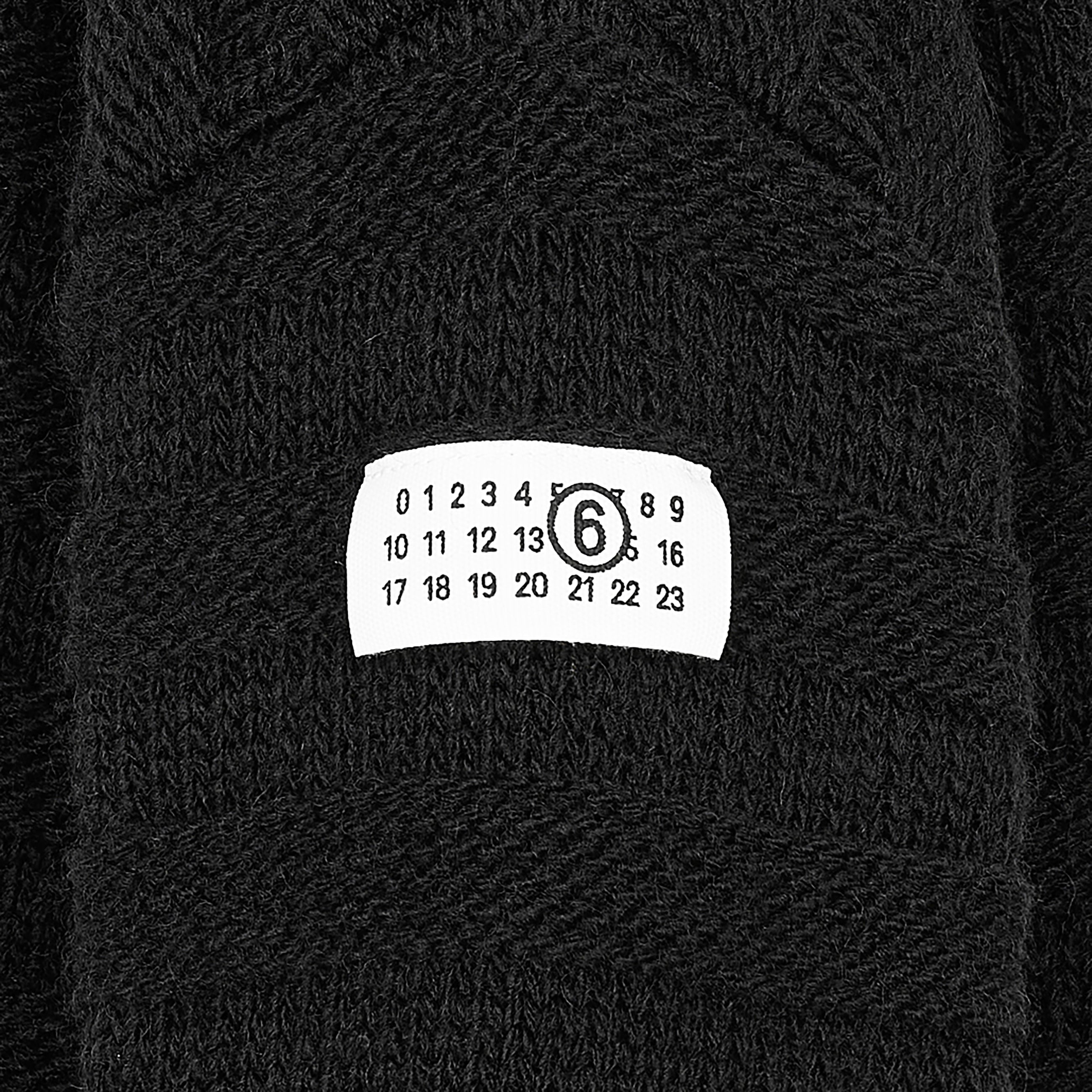 DAMAGED CARDIGAN BLACK - MM6 MAISON MARGIELA(エムエムシックス