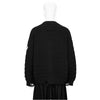 DAMAGED CARDIGAN BLACK