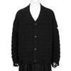 DAMAGED CARDIGAN BLACK