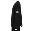 DAMAGED CARDIGAN BLACK