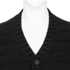 DAMAGED CARDIGAN BLACK