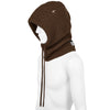 DAMAGED WOOL HOOD BROWN