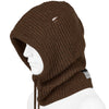 DAMAGED WOOL HOOD BROWN