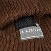 DAMAGED WOOL HOOD BROWN