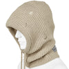 DAMAGED WOOL HOOD IVORY