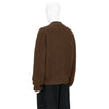 DAMAGED V NECK KNIT BROWN