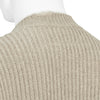 DAMAGED V NECK KNIT IVORY