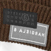 DAMAGED KNIT CAP BROWN