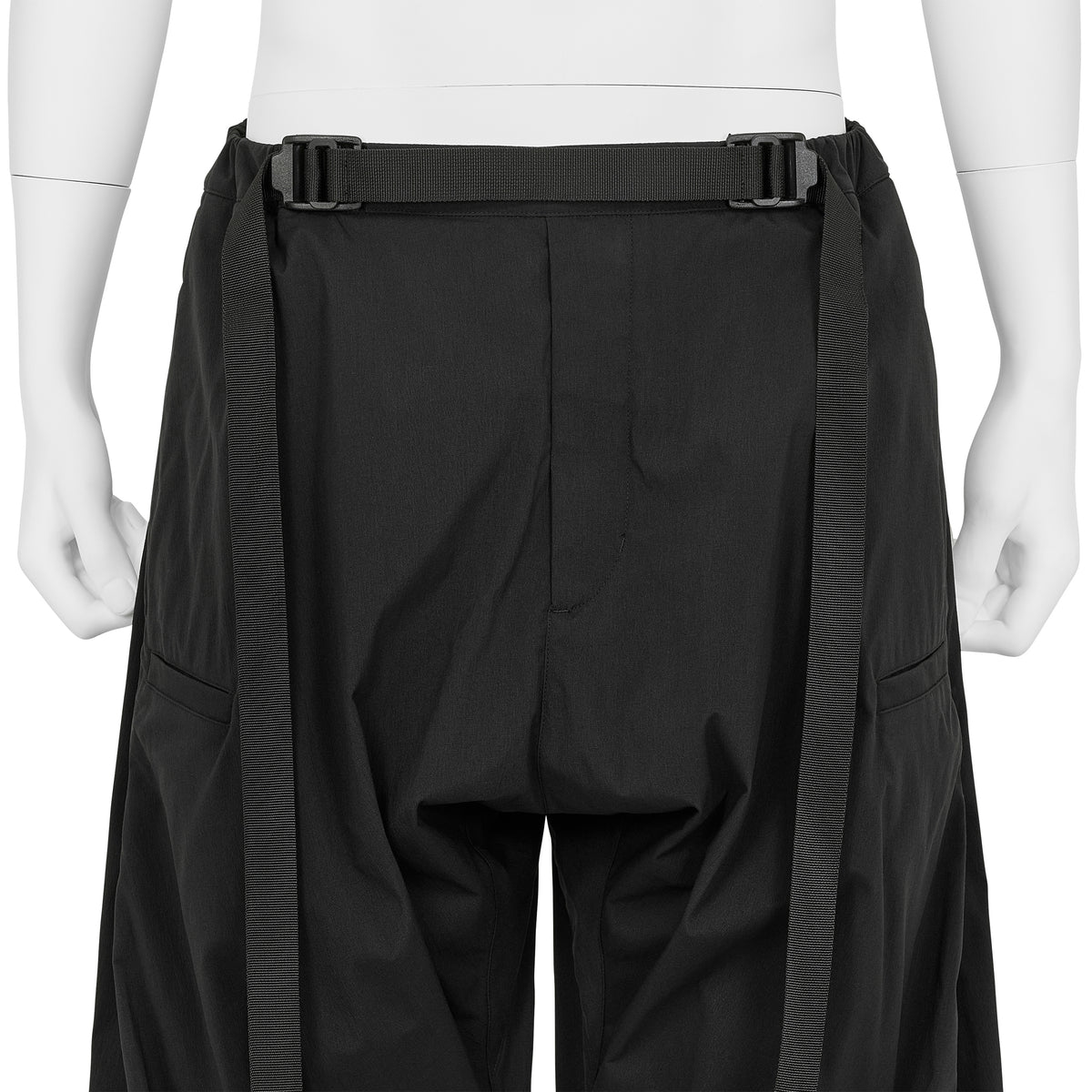 P63-E ENCAPSULATED NYLON DRAWCORD PANT BLACK