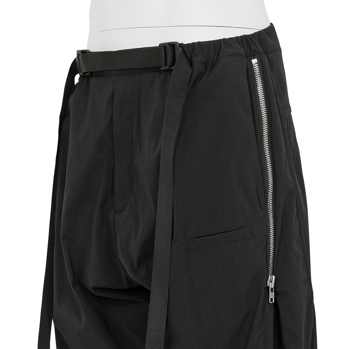 P63-E ENCAPSULATED NYLON DRAWCORD PANT BLACK