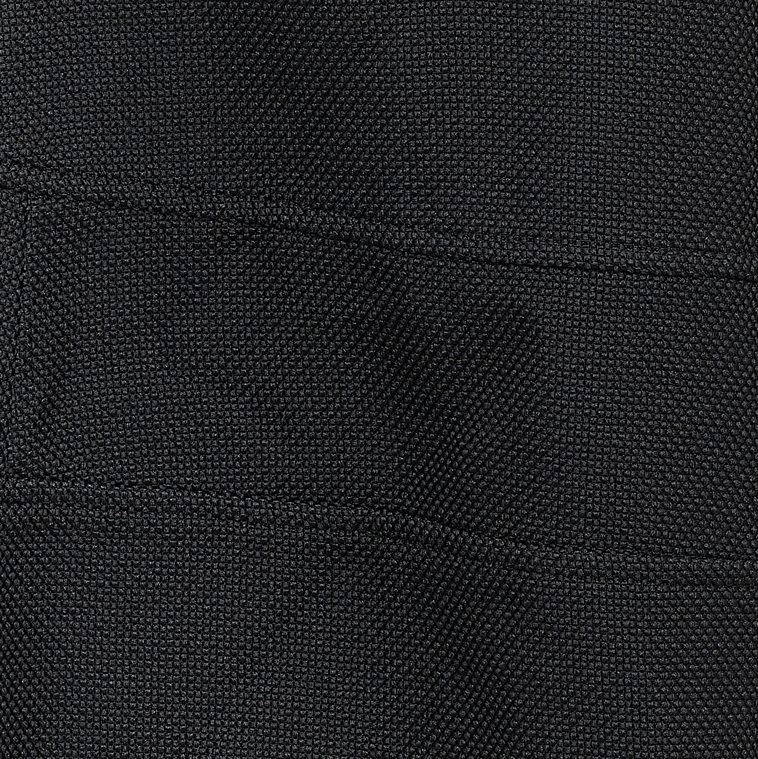 POLYESTER PANEL SHORTS BLACK