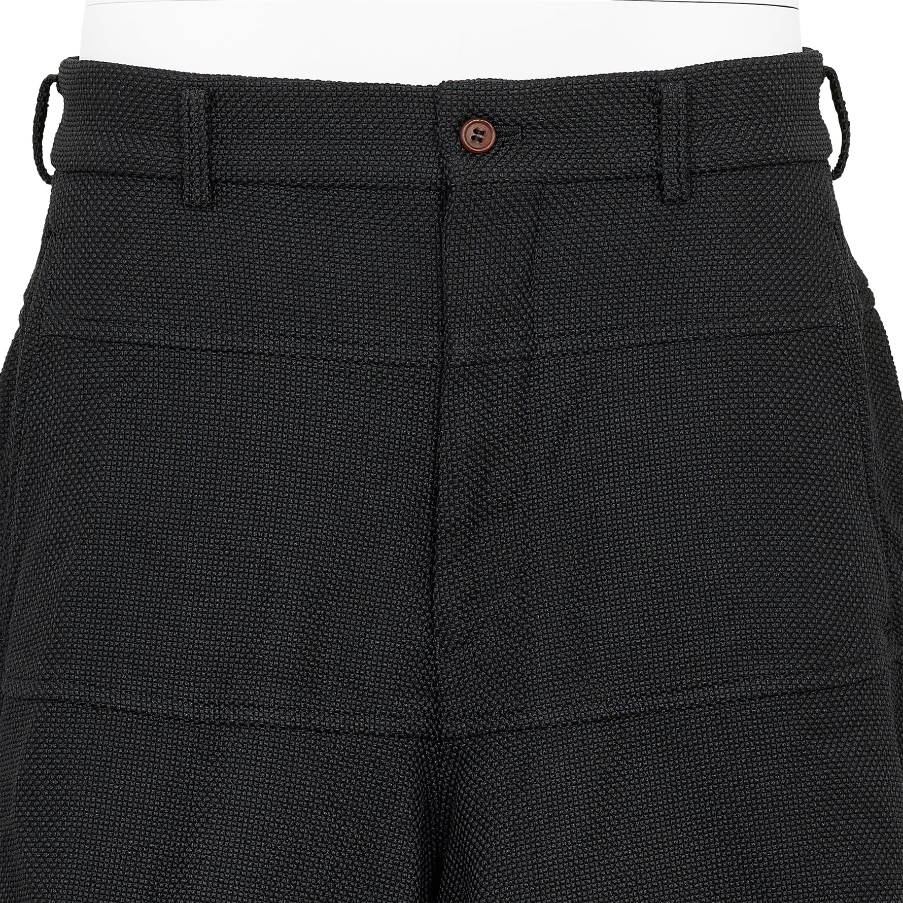 POLYESTER PANEL SHORTS BLACK