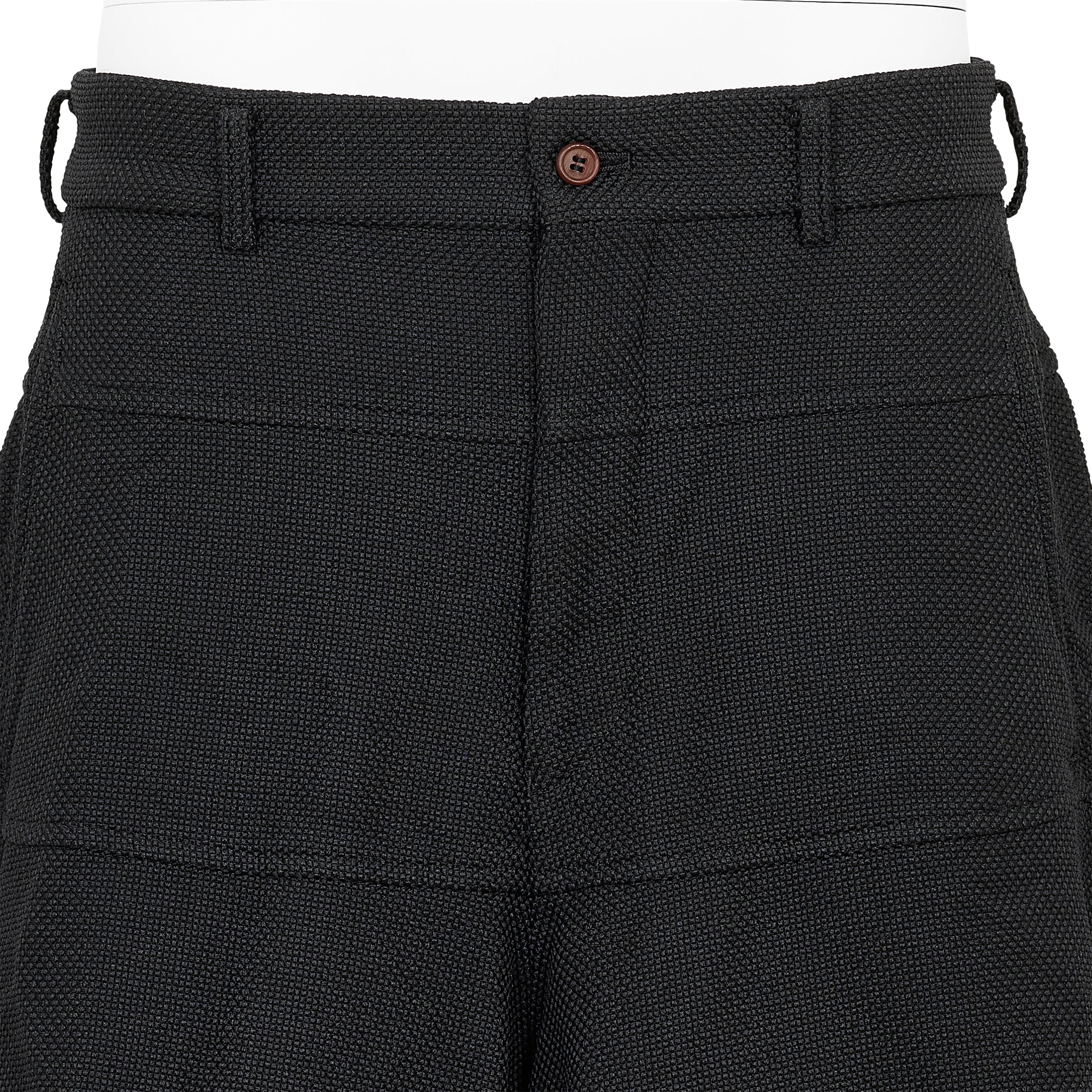 POLYESTER PANEL SHORTS BLACK