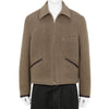 LOT.332 LEATHER-PIPED CUFF SPORTS JACKET BEIGE