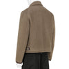 LOT.332 LEATHER-PIPED CUFF SPORTS JACKET BEIGE