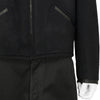 LOT.332 LEATHER-PIPED CUFF SPORTS JACKET BLACK