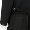 LOT.332 LEATHER-PIPED CUFF SPORTS JACKET BLACK