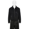 LOT.332 LEATHER-PIPED CUFF SPORTS JACKET BLACK