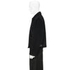 LOT.332 LEATHER-PIPED CUFF SPORTS JACKET BLACK