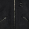 LOT.332 LEATHER-PIPED CUFF SPORTS JACKET BLACK