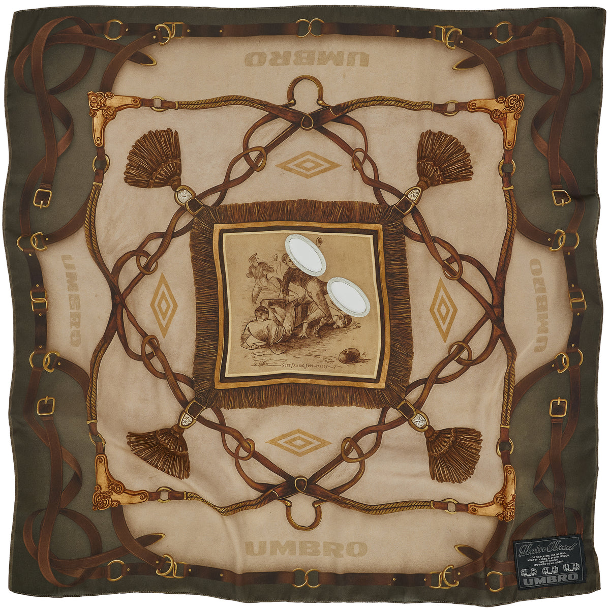 CREST MASKED FOULARD BROWN