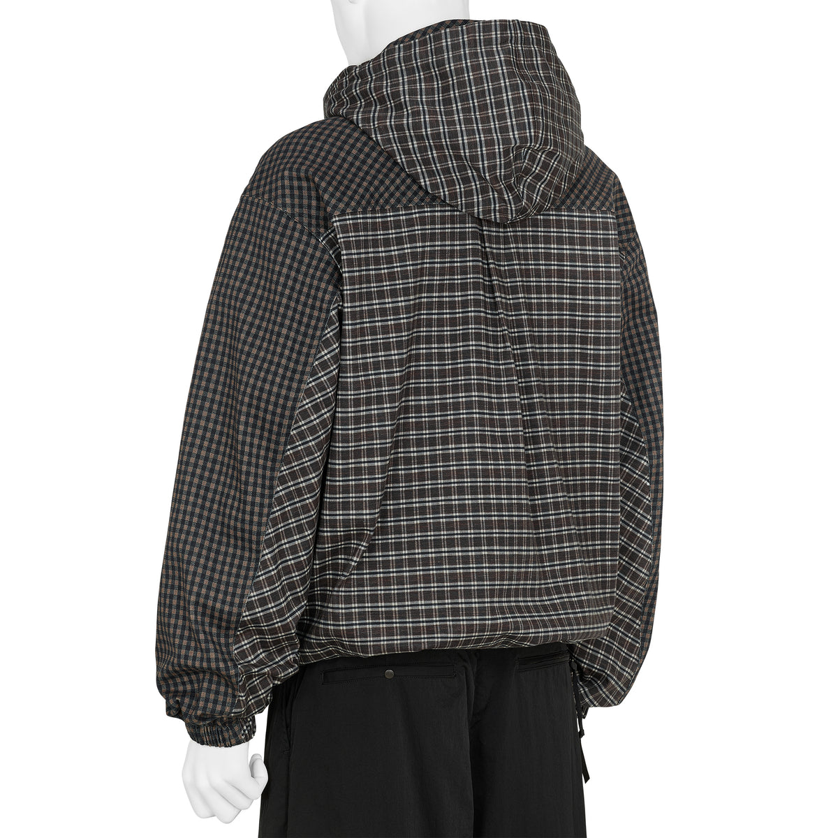 DOUBLE PLAID OVERSHIRT BROWN