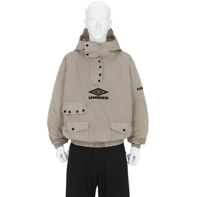 FADED SMOCK ANORAK GREIGE