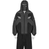 GUARDING MASKED TRACK JACKET BLACK GRAY
