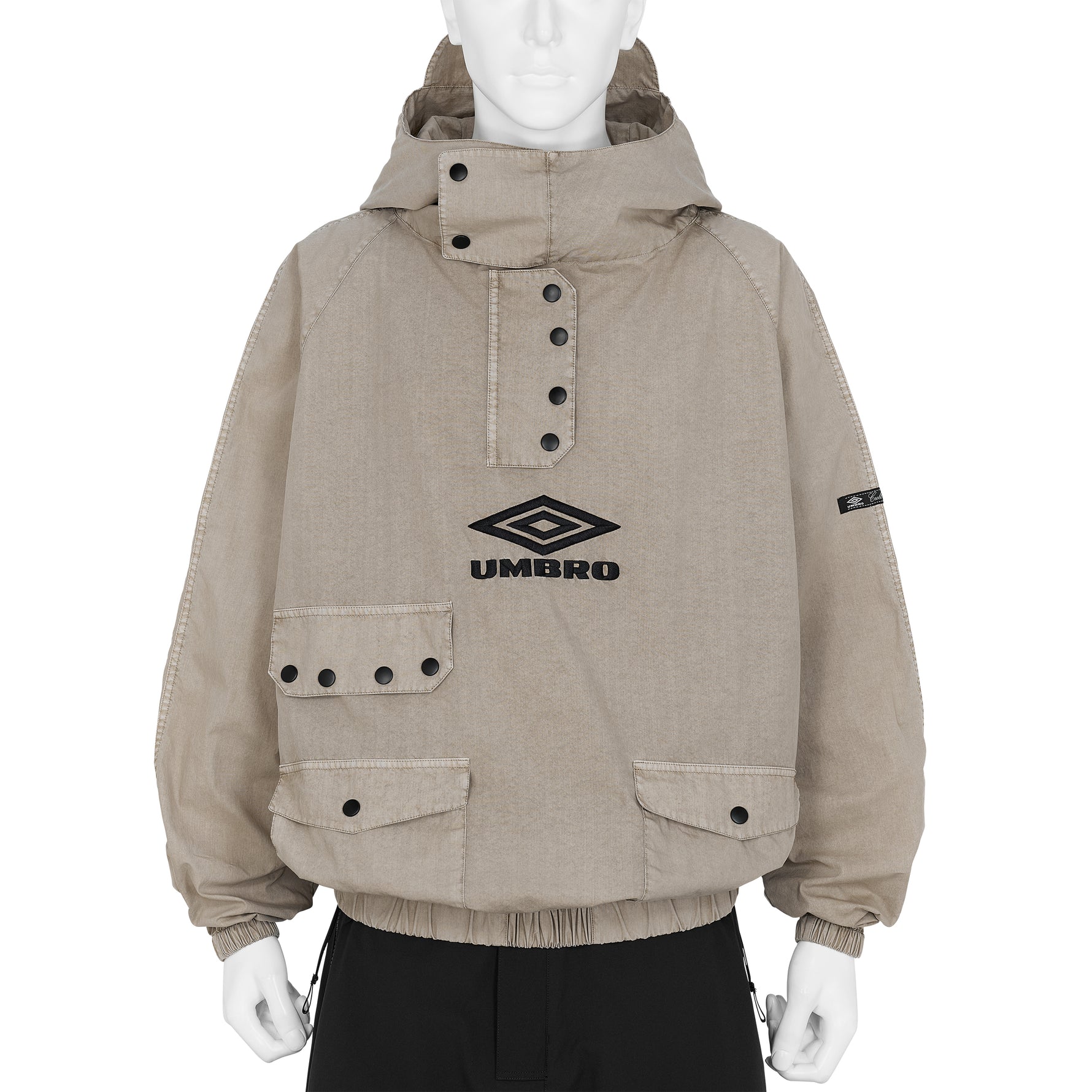 FADED SMOCK ANORAK GREIGE