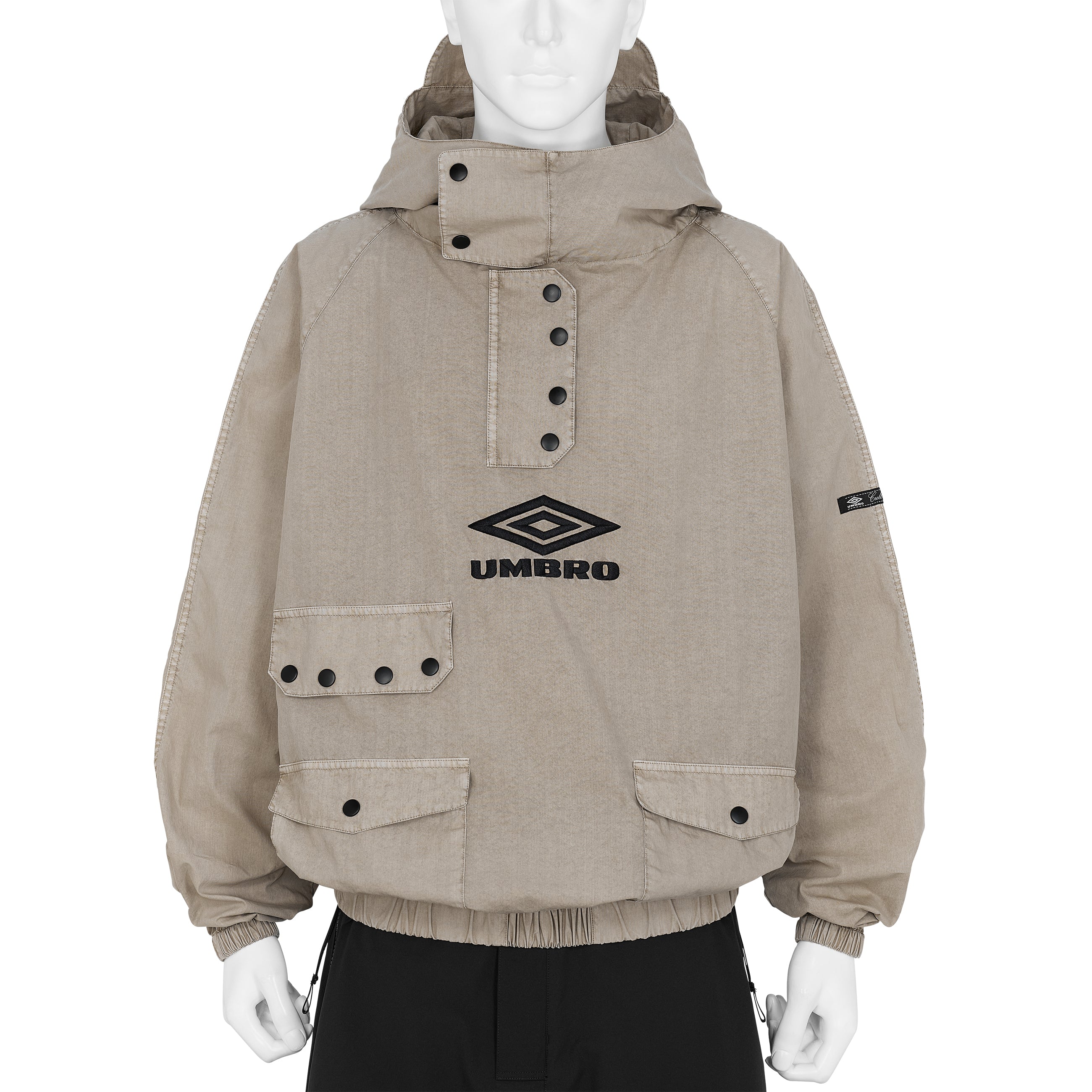 FADED SMOCK ANORAK GREIGE