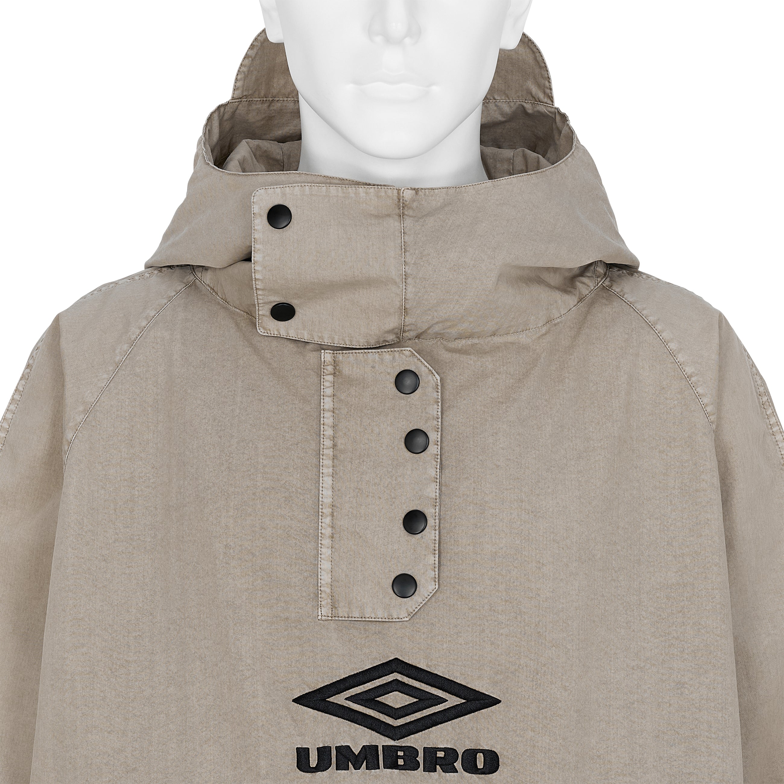 FADED SMOCK ANORAK GREIGE - SLAM JAM and UMBRO(スラムジャム アンド