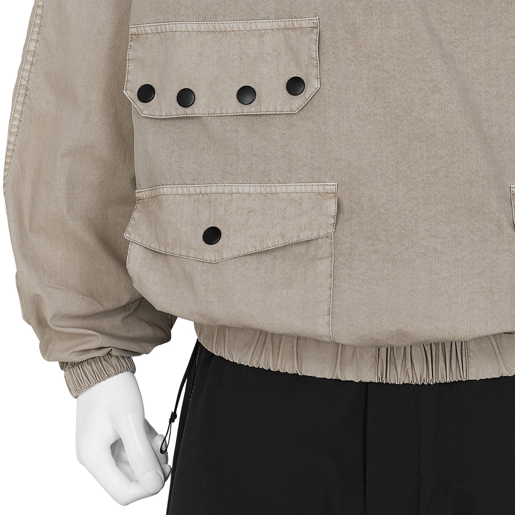 FADED SMOCK ANORAK GREIGE