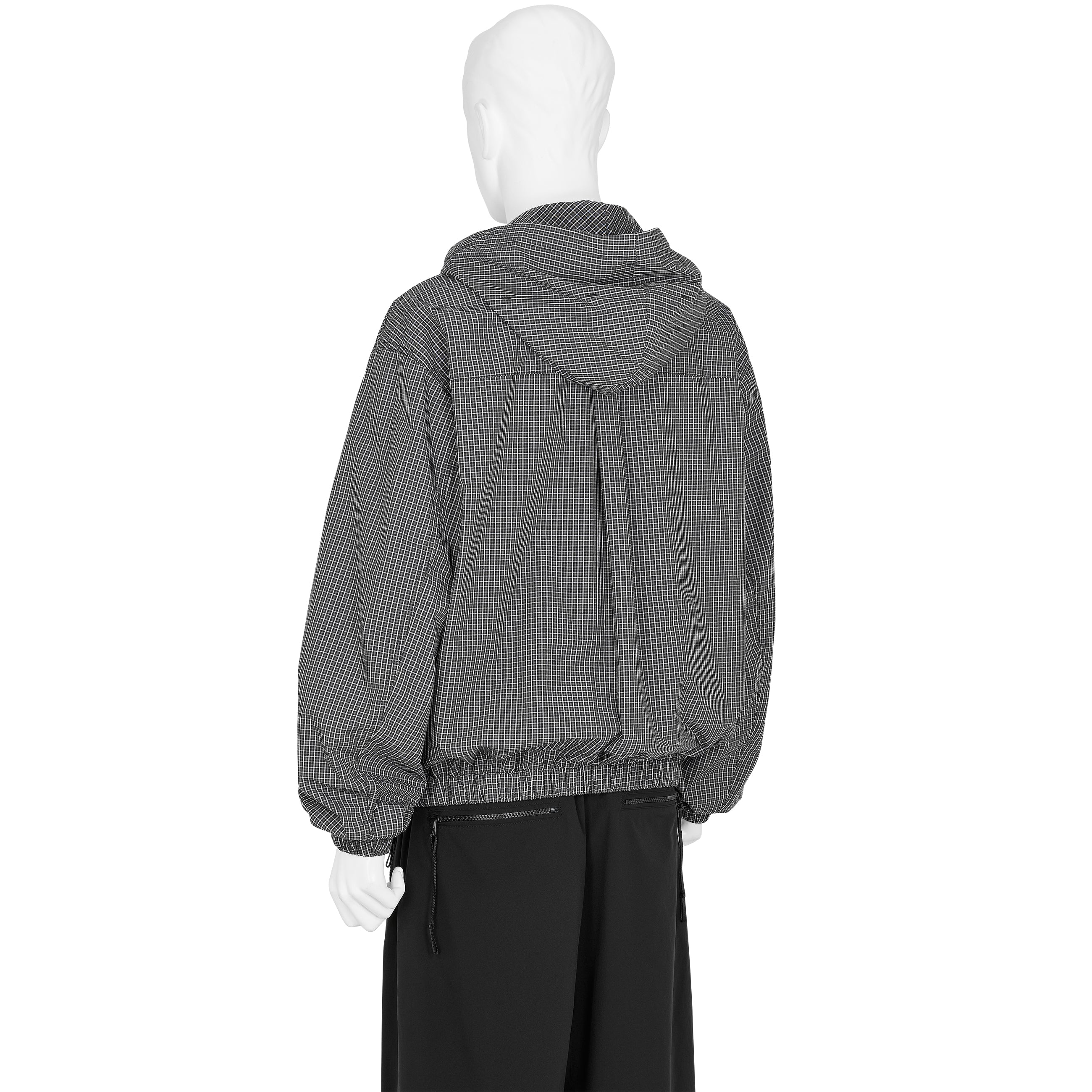 GINGHAM CHECK MASKED SHIRT BLACK BROWN