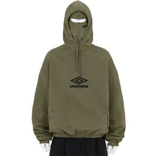 新品 UMBRO SLAM JAM アノラックパーカー ナイロン ジャケット CHECK MASK ANORAK NAVY DARK BROWN - SLAM JAM and UMBRO