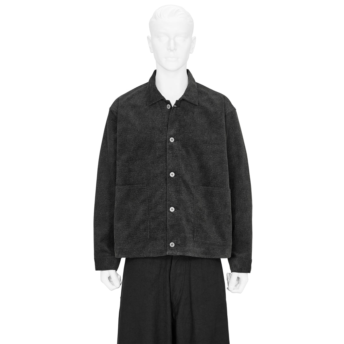 LOT.303 COVERALL JACKET MELANGE CHARCOAL - T.T TAIGA TAKAHASHI 