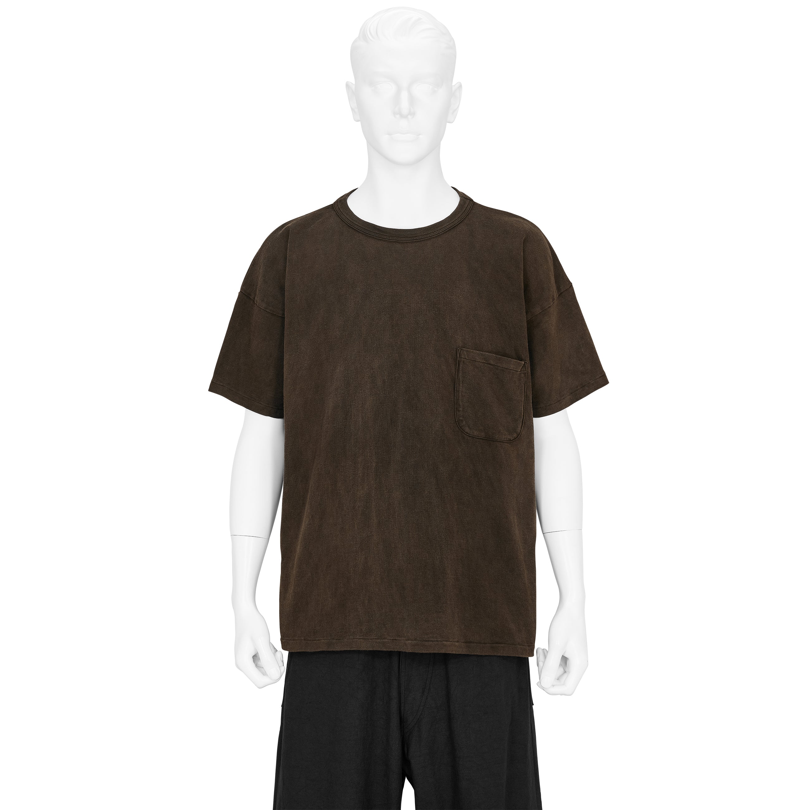 LOT.601 TEE SHIRT MUD DYED BROWN