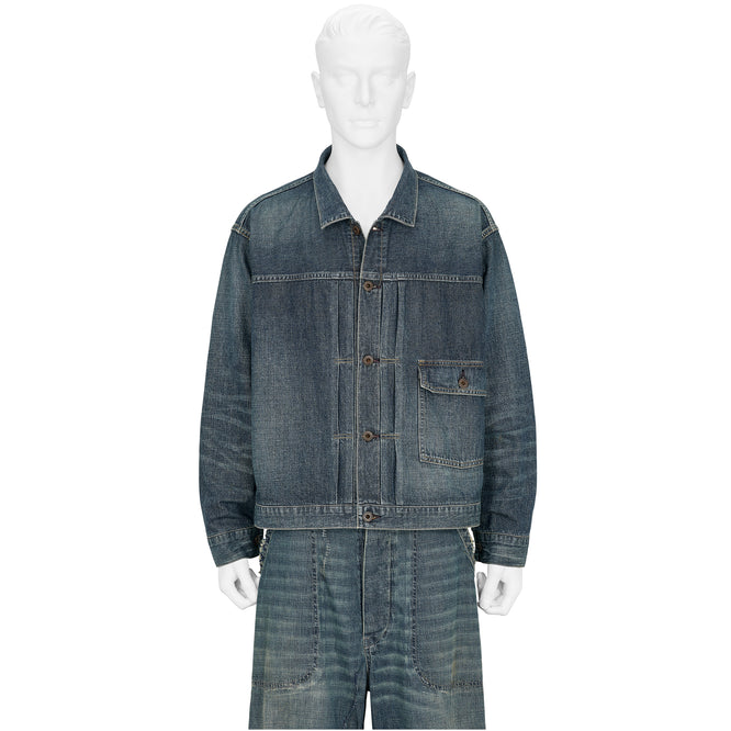 LOT.720 DAMAGED DENIM JACKET C.1930 DAMAGED INDIGO