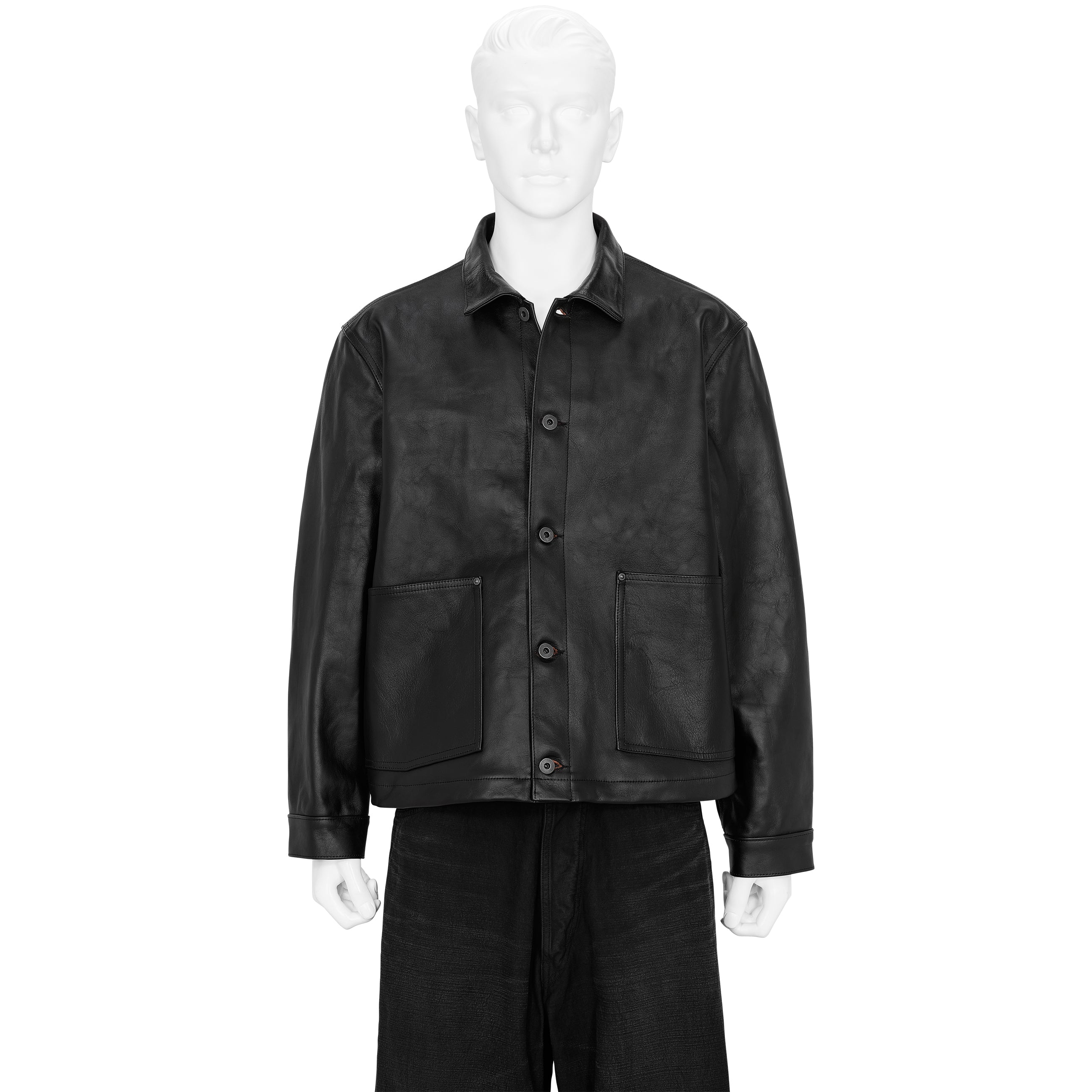 LOT.804 LEATHER JACKET C.1930'S BLACK