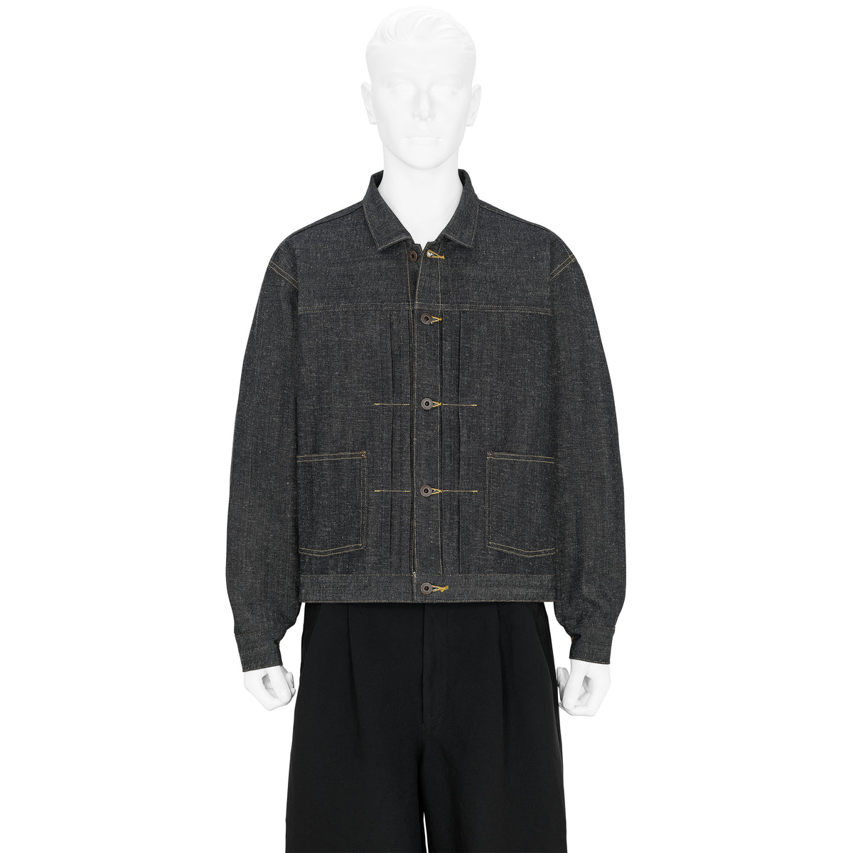 LOT.714 DENIM JACKET SIDE PANEL INDIGO - T.T TAIGA TAKAHASHI 