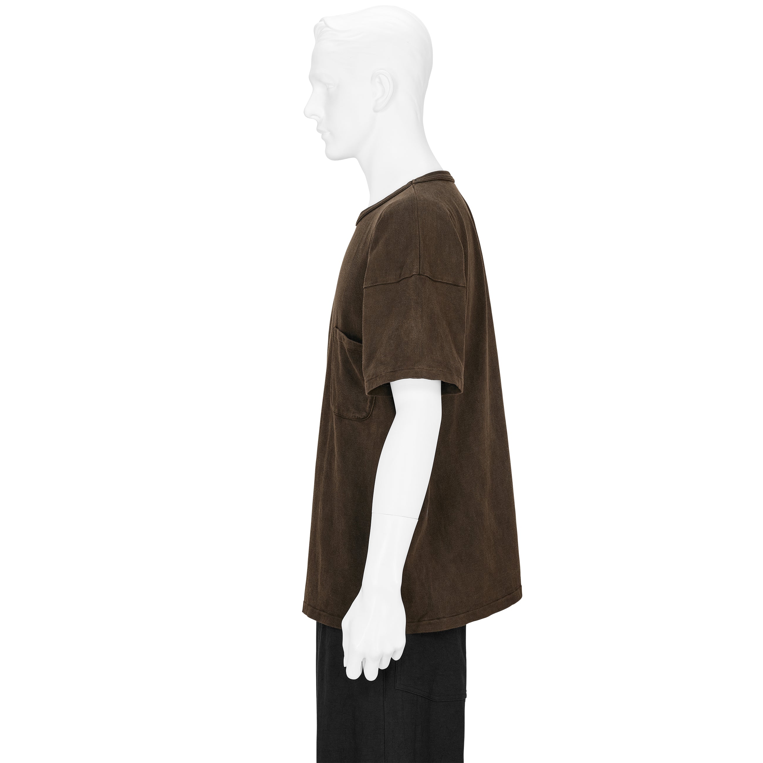 LOT.601 TEE SHIRT MUD DYED BROWN