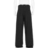 LOT.209 BUCKLE BACKED TROUSERS BLACK