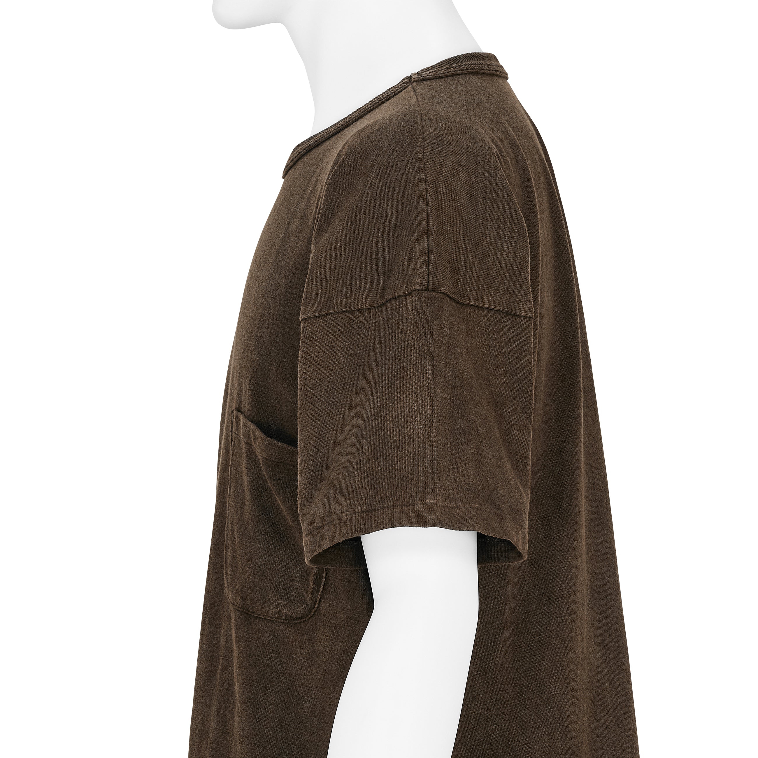 LOT.601 TEE SHIRT MUD DYED BROWN