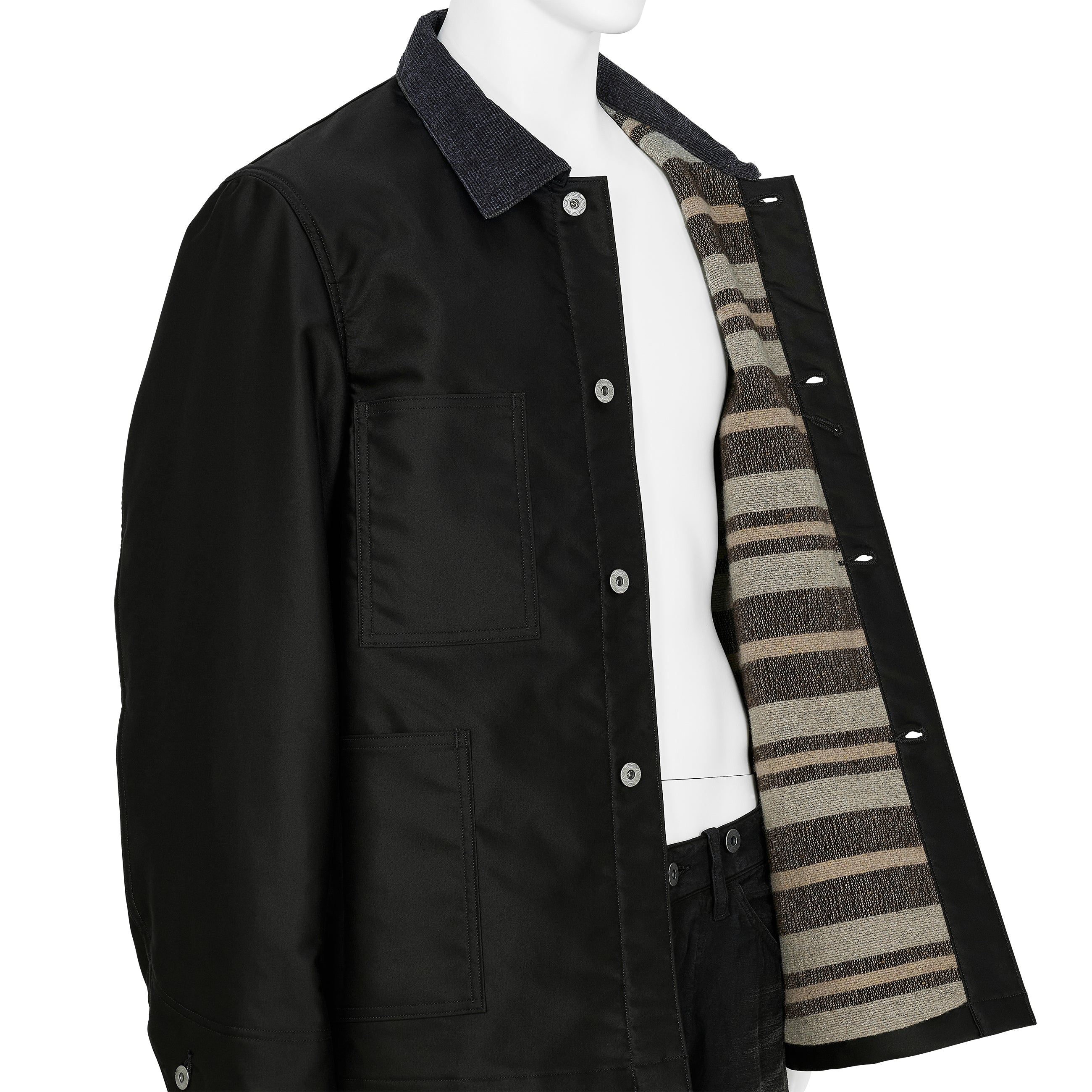 LOT.304 BLANKET LINING COVERALL BLACK - T.T TAIGA TAKAHASHI