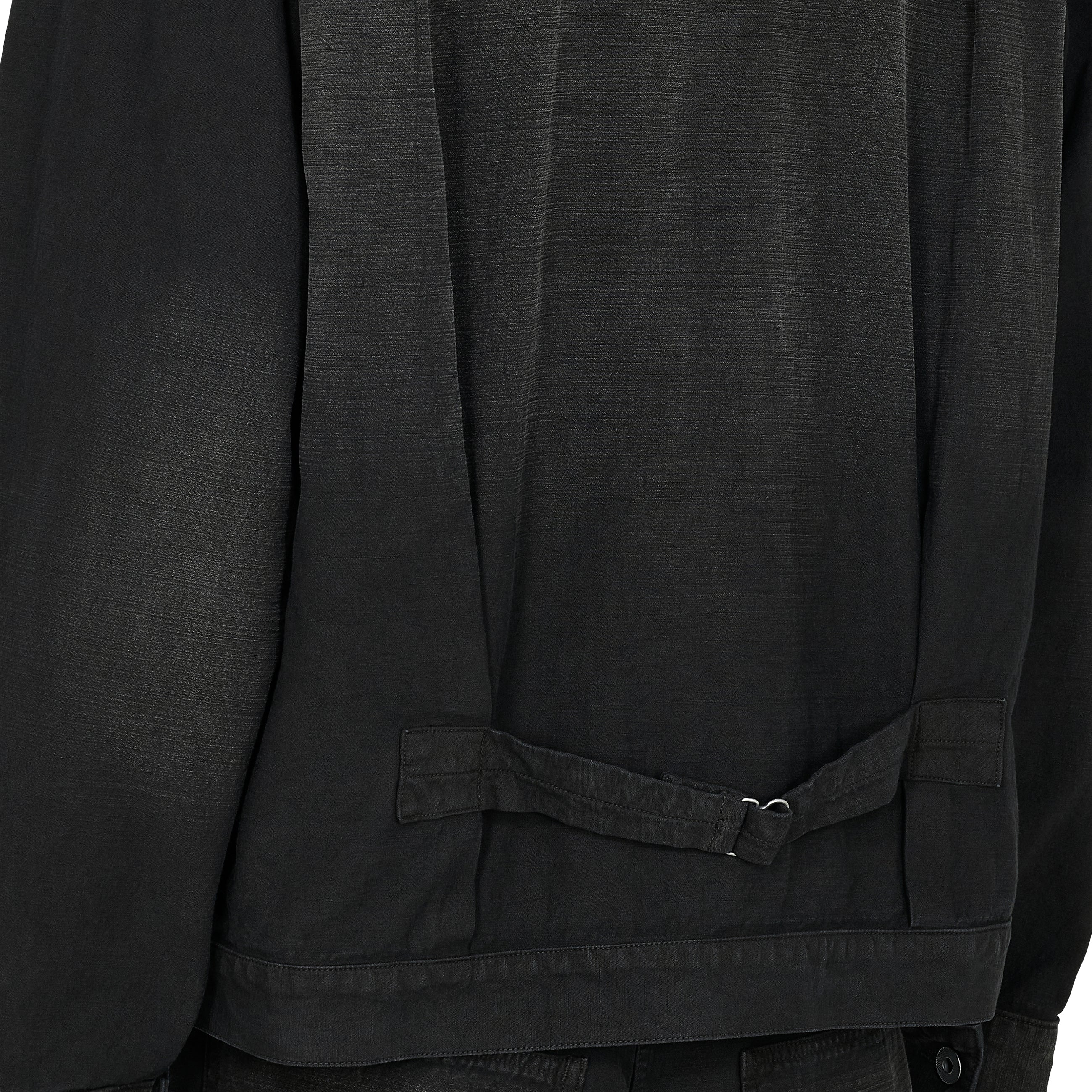 LOT.309 BUCKLE BACKED JACKET BLACK DAMAGED SUMI DYED BLACK - T.T