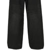 LOT.209 BUCKLE-BACKED TROUSERS DAMAGED SUMI DYED BLACK