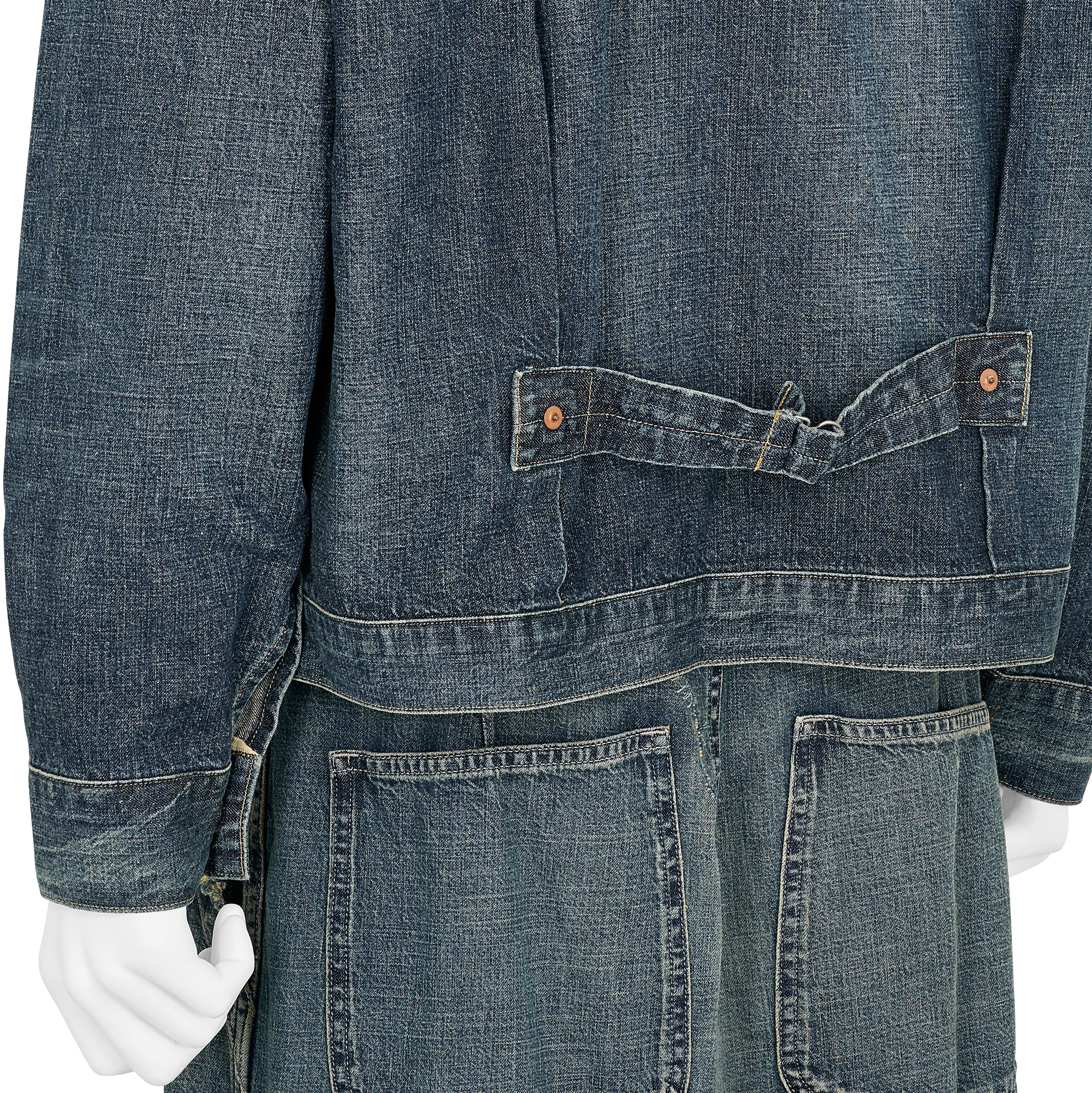 LOT.720 DAMAGED DENIM JACKET C.1930 DAMAGED INDIGO
